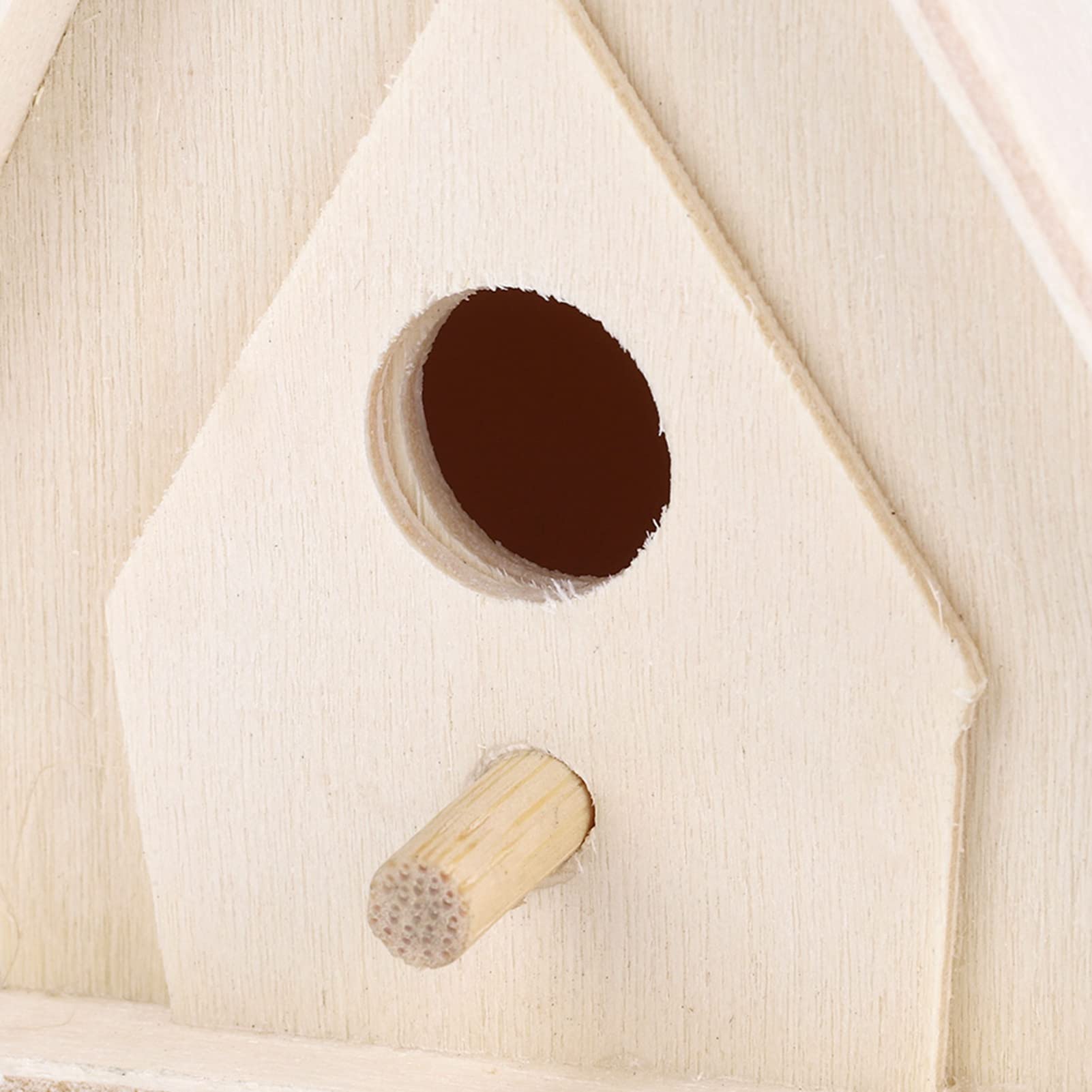 4 Nichoirs à Oiseaux En Bois à Suspendre - Décoration De Jardin Et Refuge Pour Oiseaux