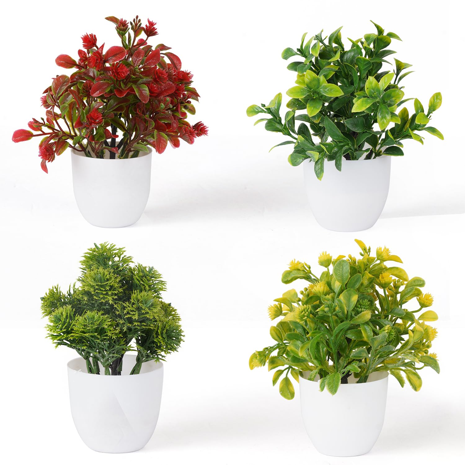 FORTISTA Artificial Plants and Flowers for Indoor, Home Office Decor Plastic Potted (B09PJQ9ZWW) Amazon Price History, Amazon Price Tracker