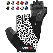 BEACE Gloves for Cycling Bike Biking Half Finger Road Bicycle for Men and Women-5MM Breathable Anti-Slip Shock-Absorbing Pad Gym Motorcycle Light Weight Mountain Bike Gloves