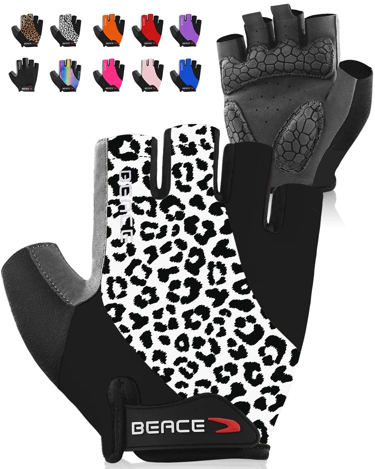 Beace Gloves For Cycling Bike Biking Half Finger Road Bicycle