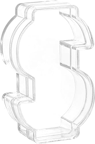 Hammont Cajas de dulces acrílicas con forma de dinero, paquete de 12, 3.16 x 1 x 1.96 pulgadas, perfectas para bodas, cumpleaños, recuerdos de