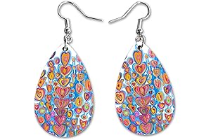 Maureen Claffy Artist Collection Compassion Teardrop Dangle Earrings: Captivating Accessories for the Discerning Artist