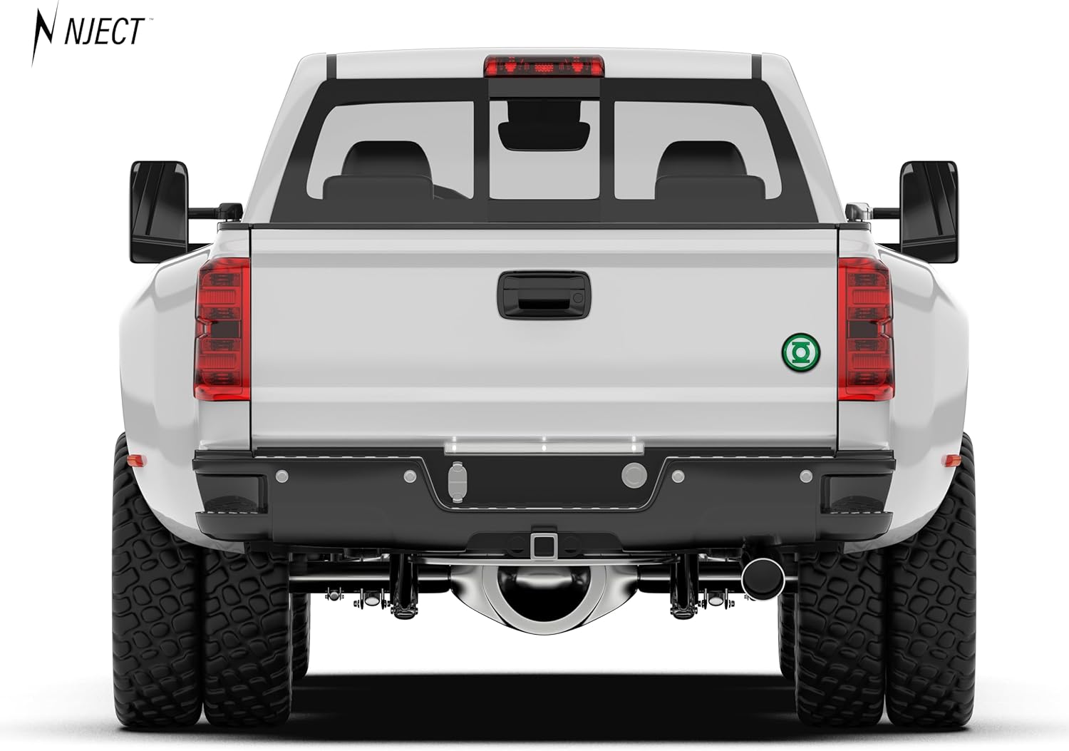 Officially Licensed DC Comics The Green Lantern Black Plastic Superhero Emblem for Cars, Trucks, SUVs and All Auto | Universal Fit at 3.4" | Weatherproof | Made in The USA - Image 2