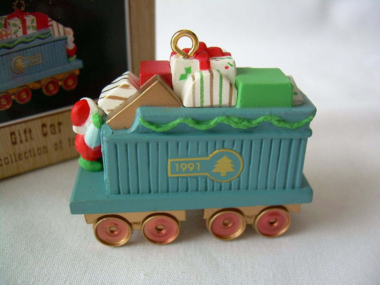 Coche de regalo Papá Noel serie 1991 Hallmark XPR9731 miniatura detallada RR