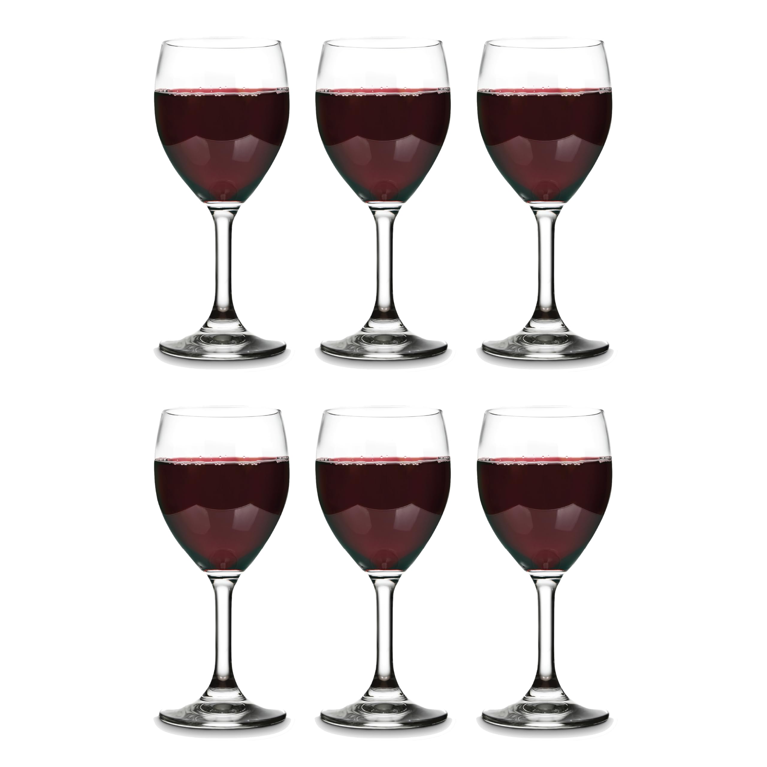 Small Wine Glasses Set of 6, Thin Stem Copas De Vino, 11.5 Oz