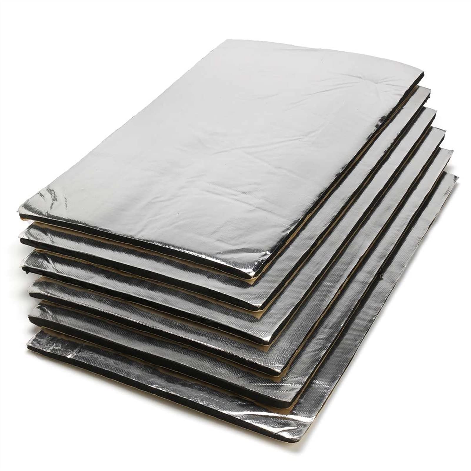 Gmeqfhpops 10Pcs 10Mm 30X50cm C Car Sound Deadening Mat 10Pcs Car Soundproof Foam Sound Hot Deadener Mat Noise Proof Bonnet Insulation Deadening Engine Firewall Heat Cotton Sticker
