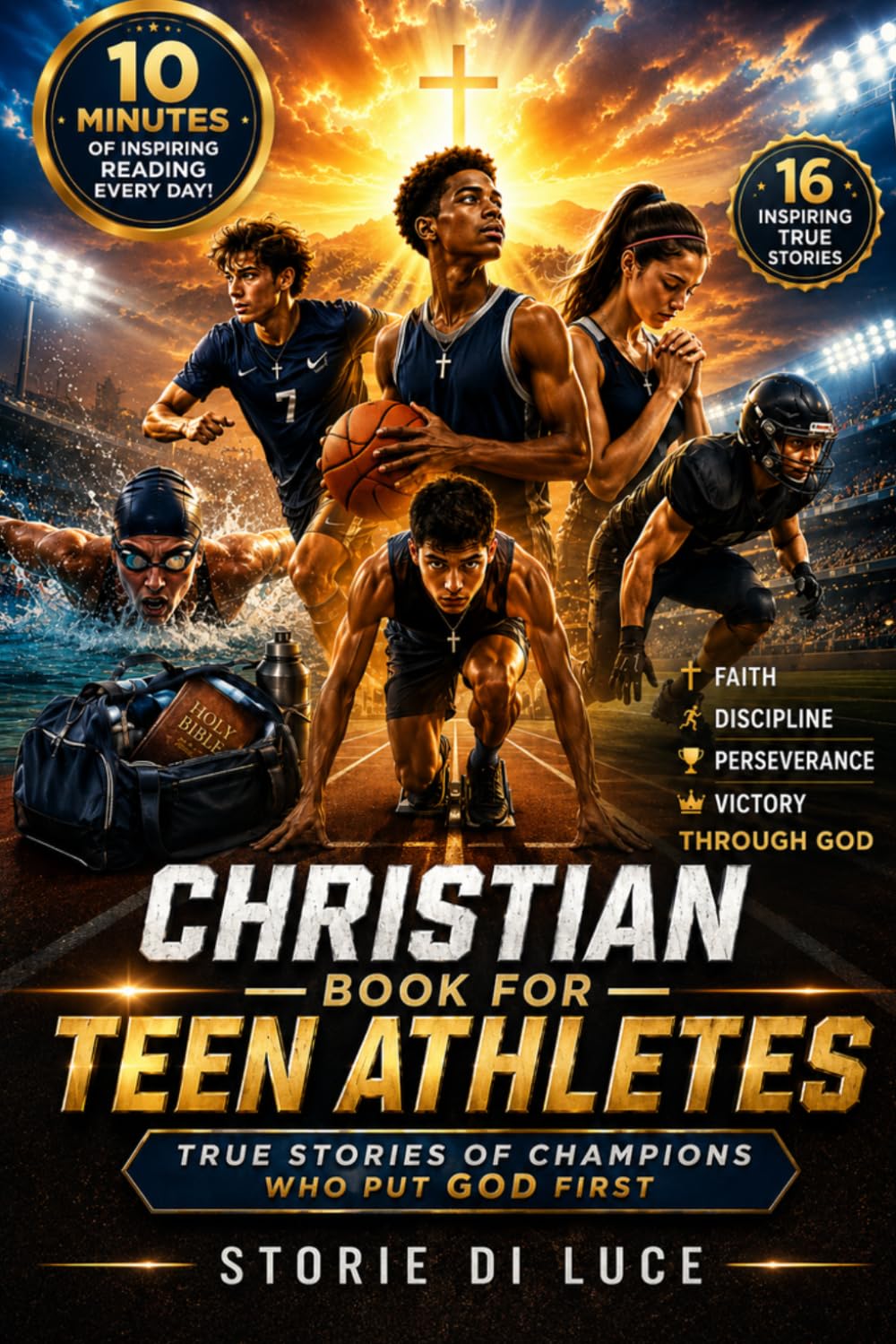 Christian Book for Teen Athletes: True Stories of Champions Who Put God First (Young Hearts, Strong Faith)