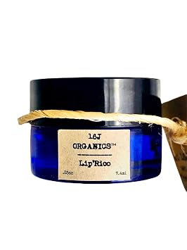 16J Organics Lip Balm- LipRico- Organic 100% Natural - Treat Your Lips Day & Night With All Food Grade Ingredients