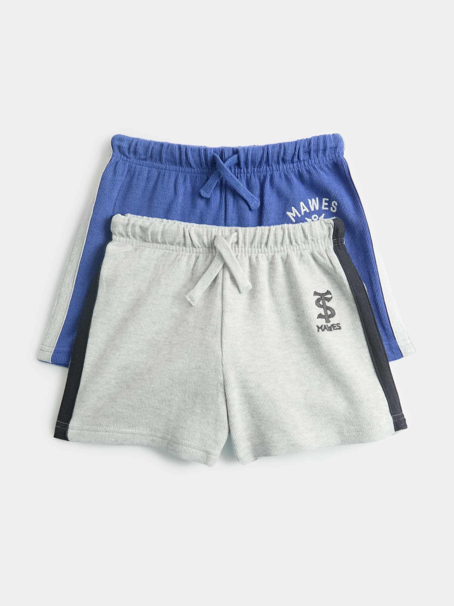 Marks & Spencer Pantalones Cortos de Pijama con Alto Contenido en Algodón para Niño Pack de 2, Ajuste Normal