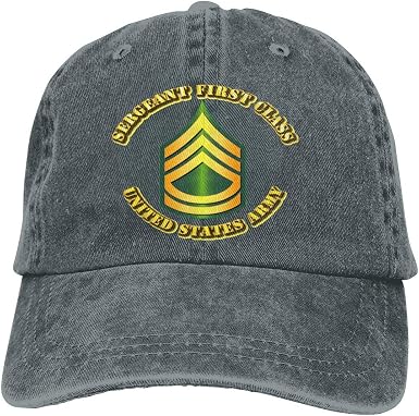Cotone Berretto Sergente dell'Esercito Americano di Prima Classe E7  Movimento Berretto Casuale Cappello da Baseball Snapback Cappello per  Viaggi, unità, Sport : Amazon.it: Sport e tempo libero