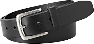 Fossil Men's Joe Leather Casual Jean Every Day Belt, Size 38, Black