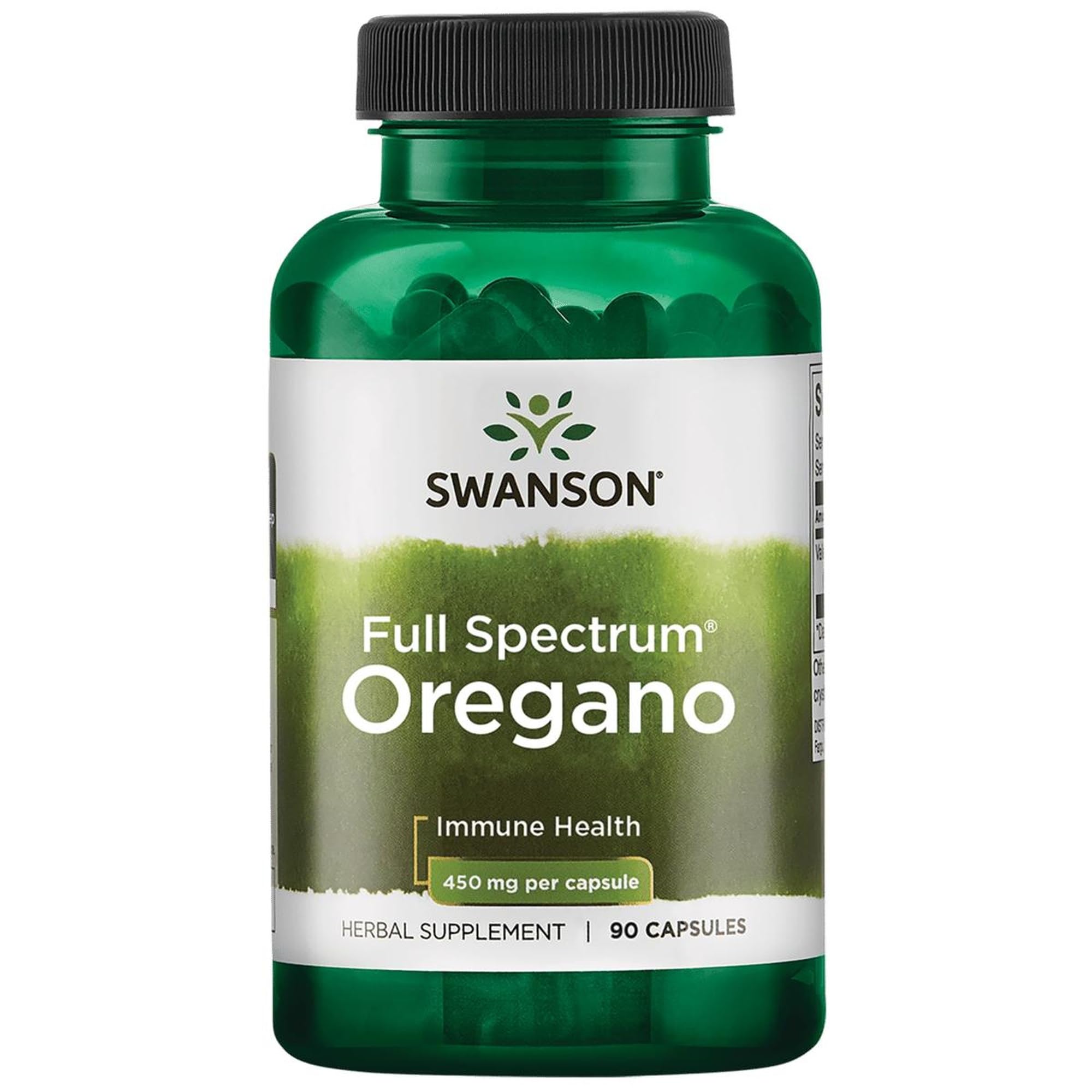Swanson Full Spectrum Oregano Herb 450 mg, 90 Capsules