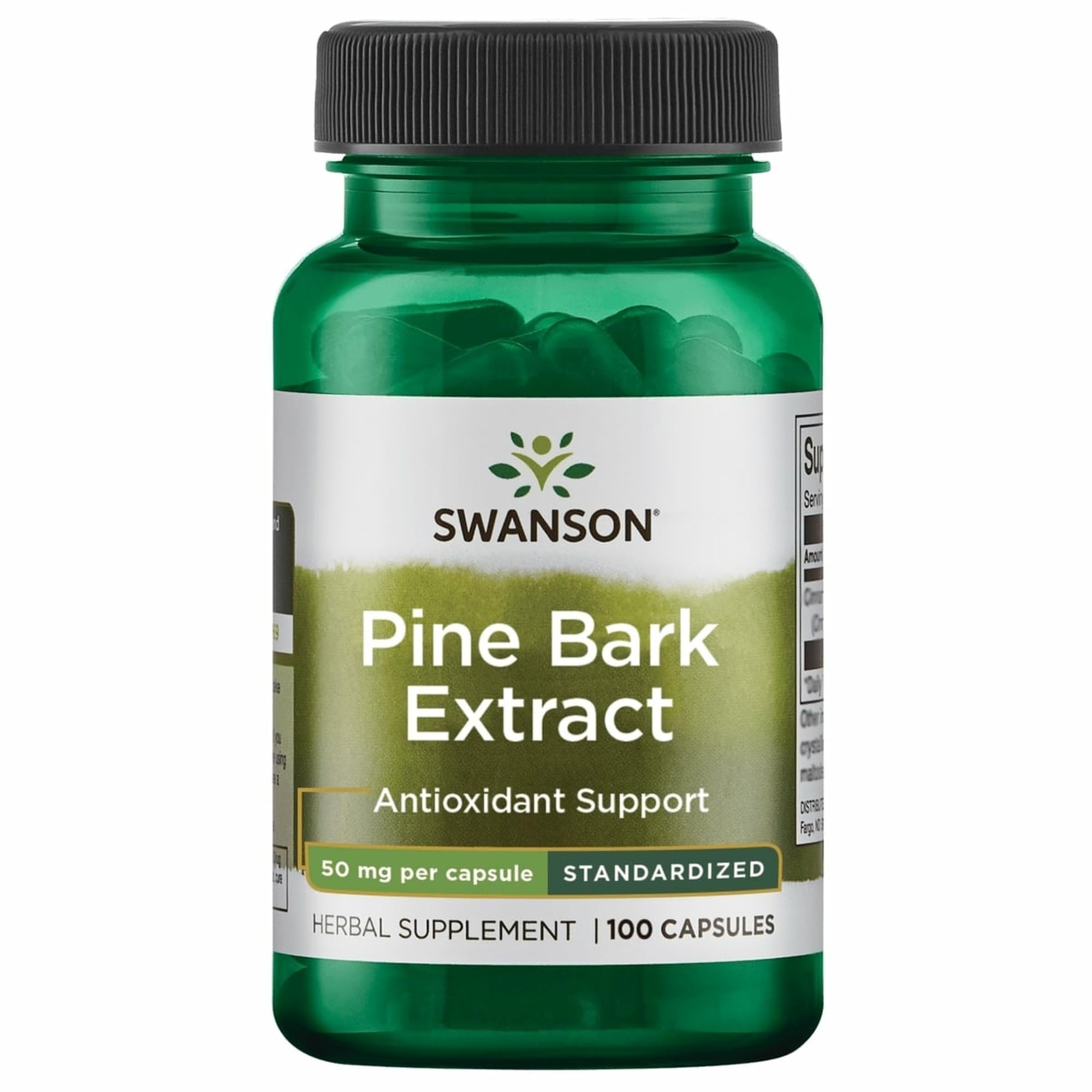 Swanson Pine Bark Extract for Antioxidant Support, 50 mg,100 Caps 100 Count (Pack of 1)