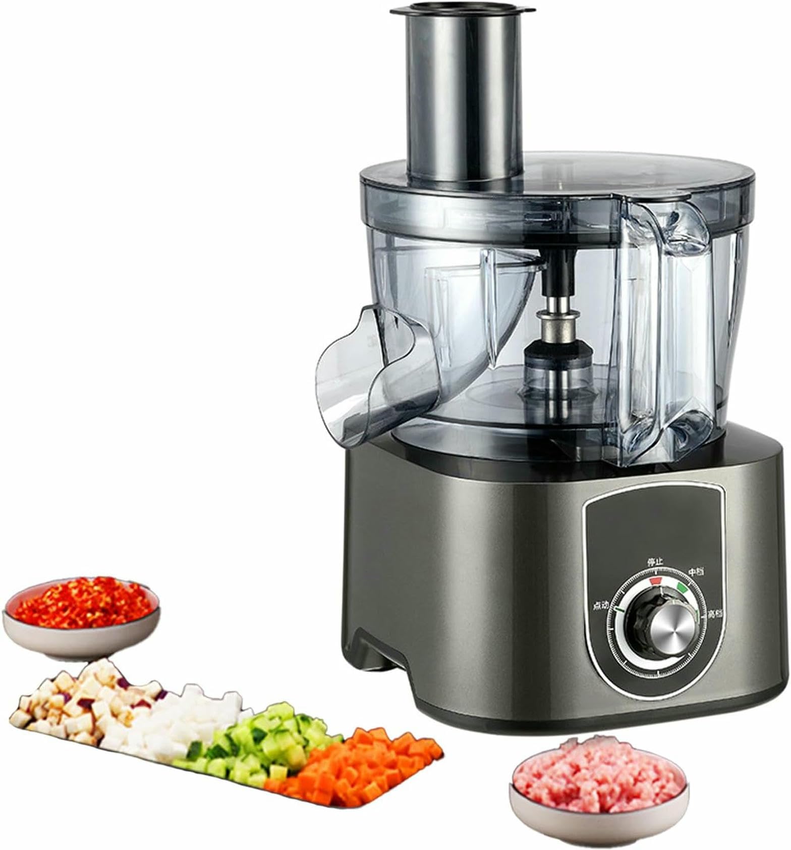 Machine Électrique 2 en 1 pour Couper Les Légumes en Cubes Professionnels, Coupe-Pommes De Terre Frites, Grand Robot Culinaire, Coupe-Fruits
