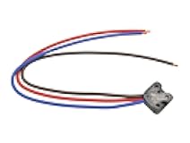 CORVETTE CENTRAL 1963-1982 Corvette Headlight Door Open Switch Connector, Blue Push Button Switch, Automatic Operation, Wire Lead Connector