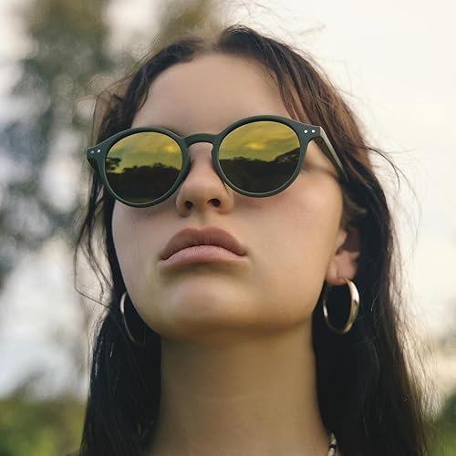 Miniatura 147 de ZENOTTIC Lentes de sol redondos polarizados, elegantes lentes de sol para hombres y mujeres, retro clásicos, selección de varios estilos