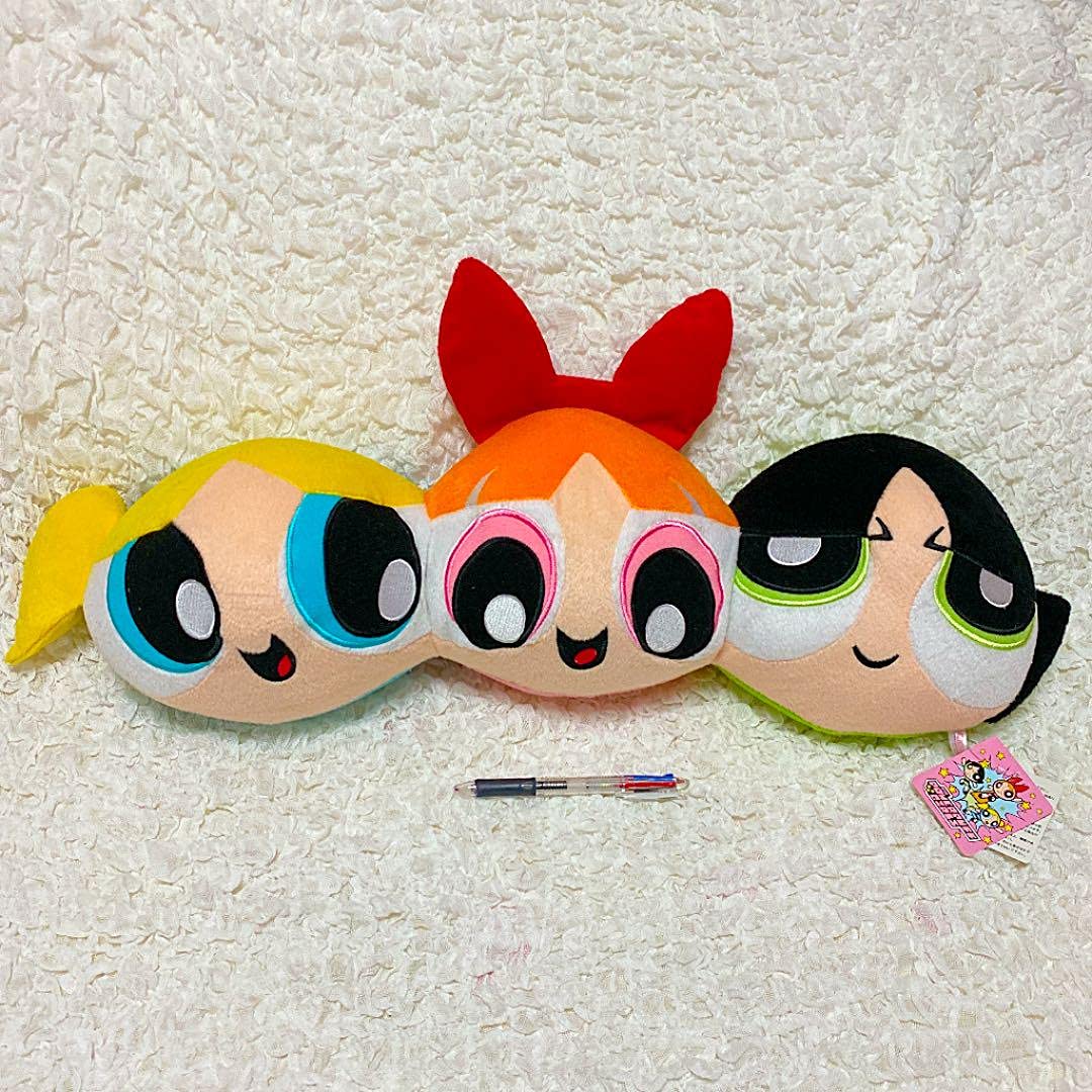 Amazon.co.jp: パワーパフガールズ 3連クッション ぬいぐるみ