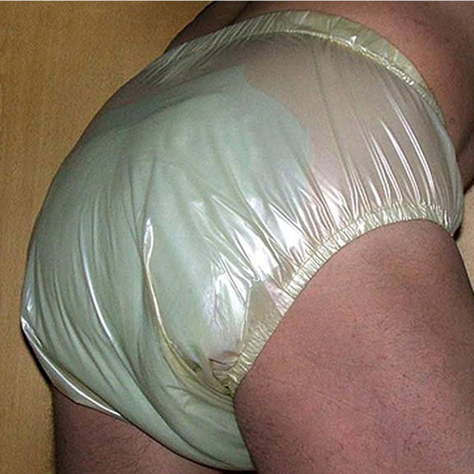 Pokrowiec na pieluchę dla dorosłych, Nieszczelne spodnie na nietrzymanie moczu dla dorosłych Multicolor S-XXL 3 szt(Yellow 3 Pack,XXL)