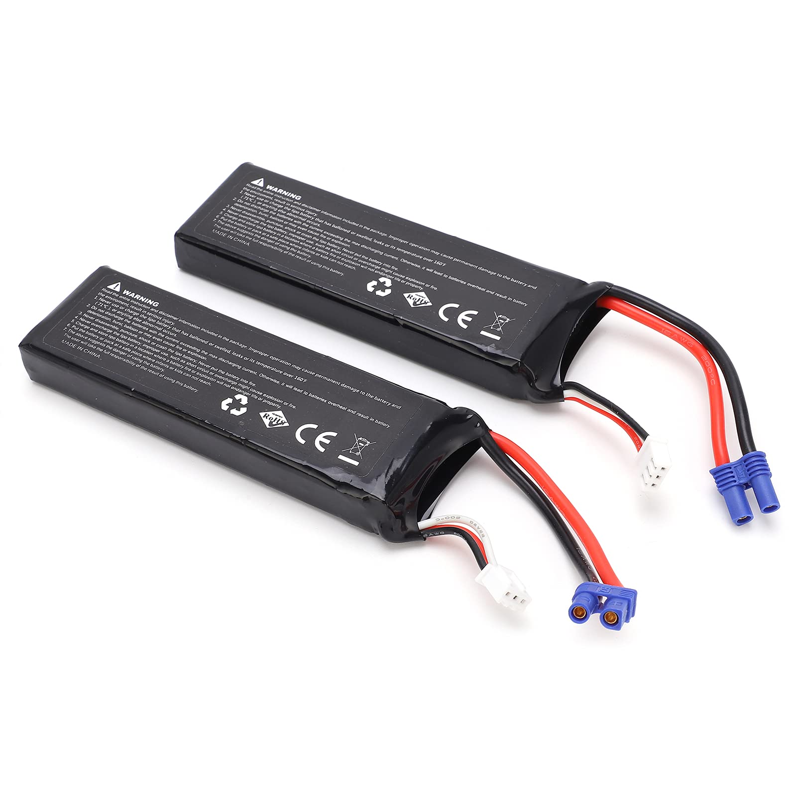 Batterie LiPo 7.4V pour H501, Batterie LiPo Longue Durée de Travail 2 Pièces/lot pour H501 Grande capacité pour Drone RC