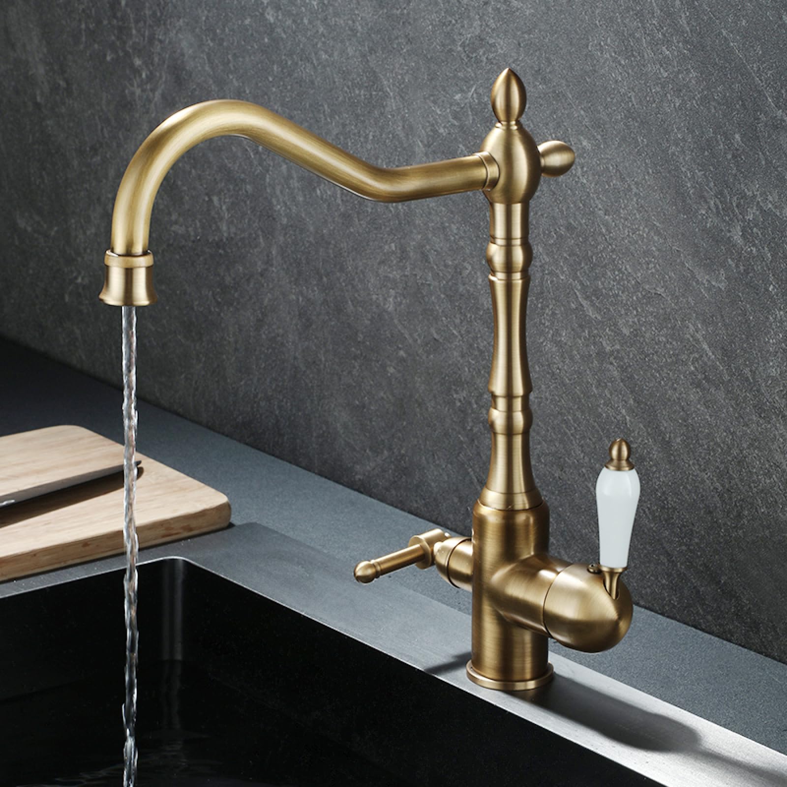 Kitchen Hot and Cold All-Copper Water Purification Faucets