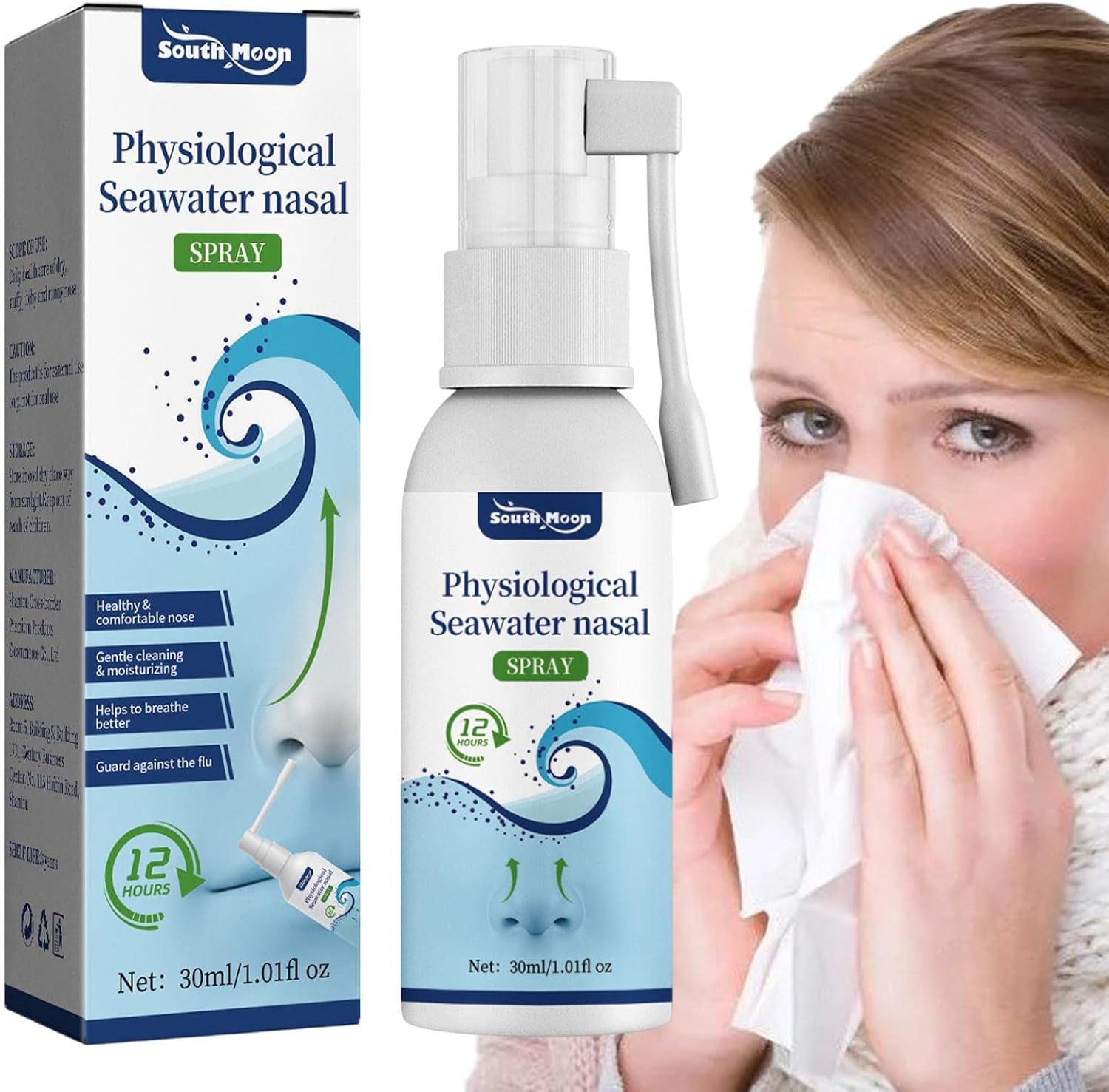 Voiakiu Natural Saline Nasal Spray Baby Saline Nasal Spray To Soften