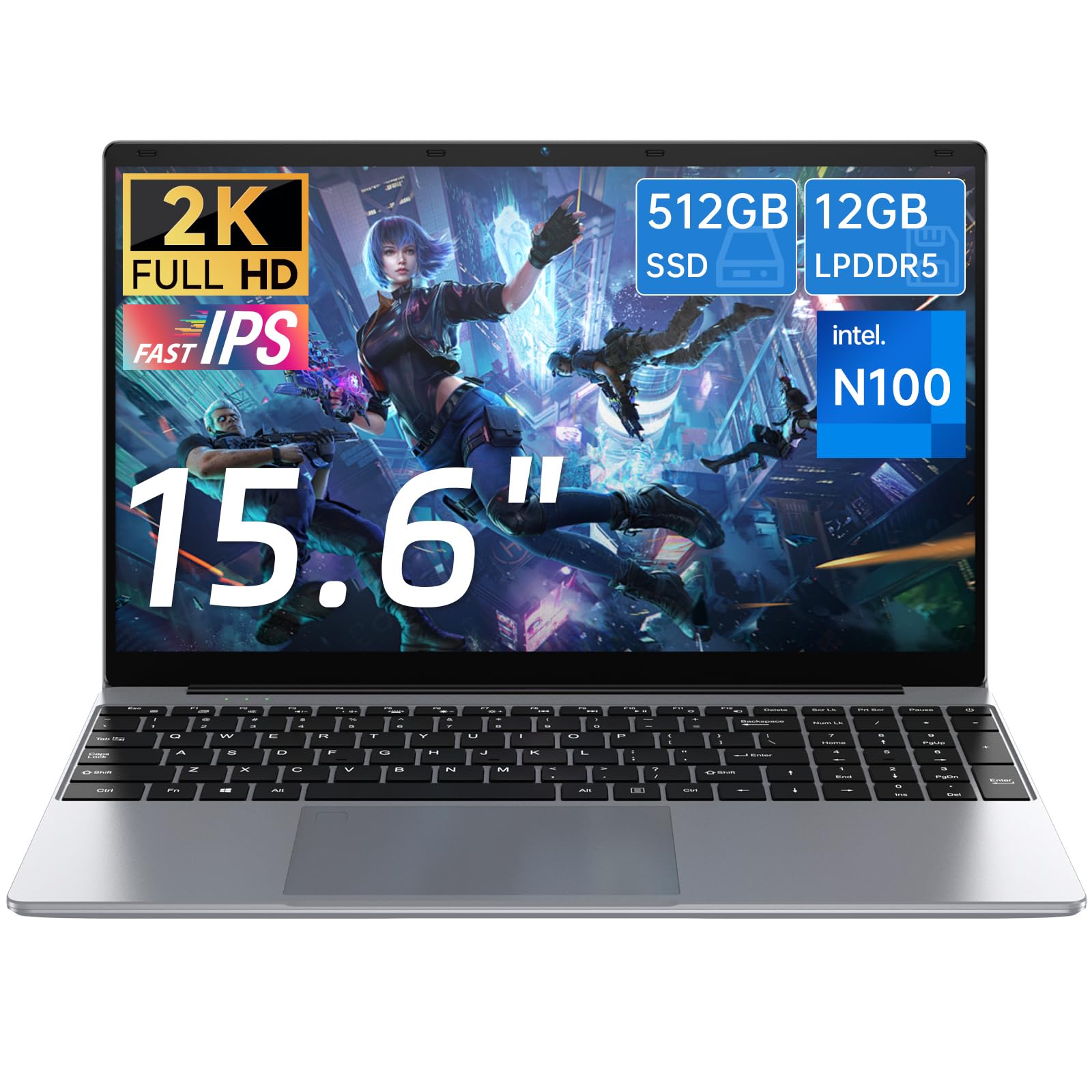 Amazon.com: Gezoon 15.6 inch Laptop, 12th Alder Lake N100(Turbo