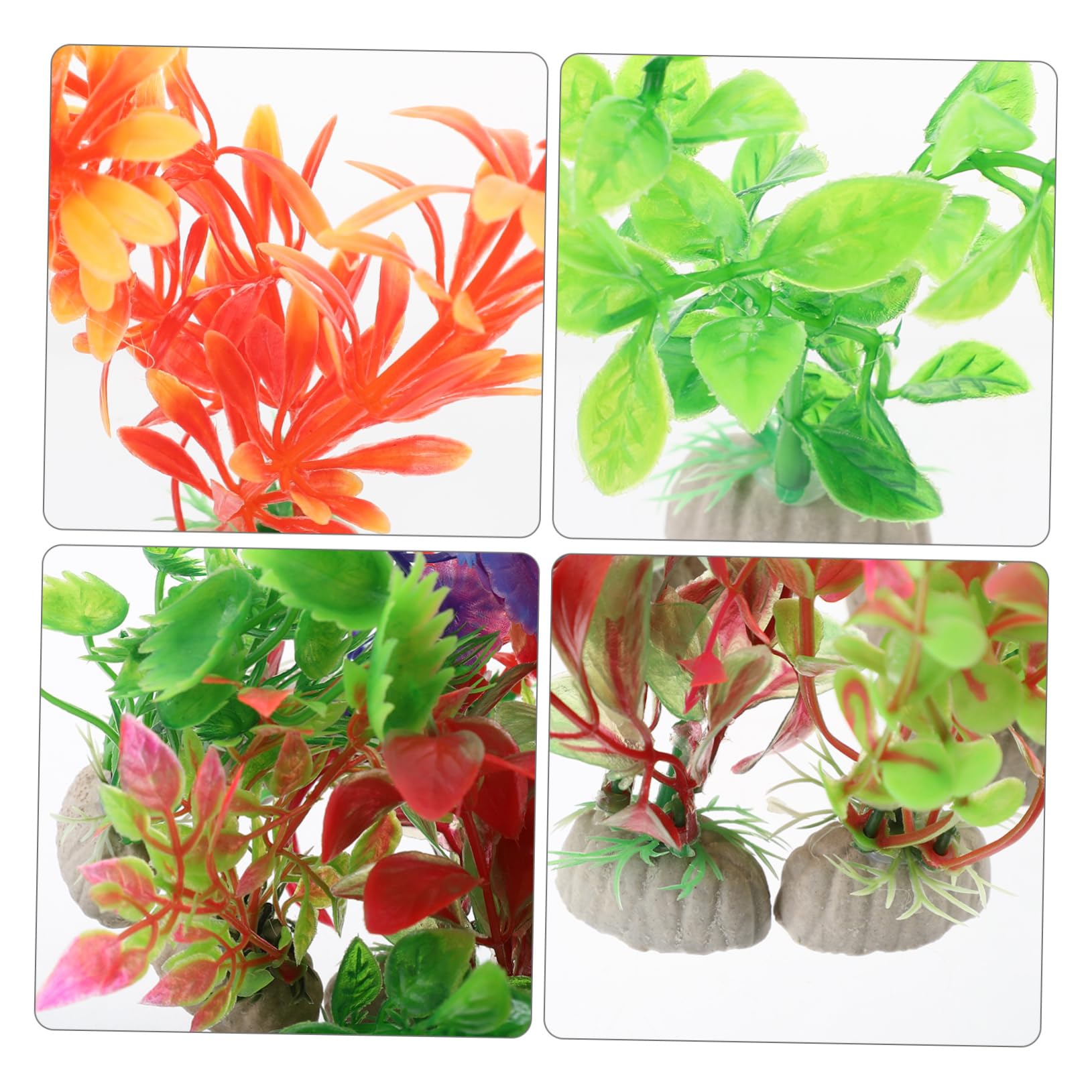Amosfun 5 Set Piante D'acquario in Plastica Piante Artificiali Aquarium Terrario Piante Aqua Acquatico Pianta Piante D'acquario Finte Decorazione Dell'acquario 10 Pezzi*5