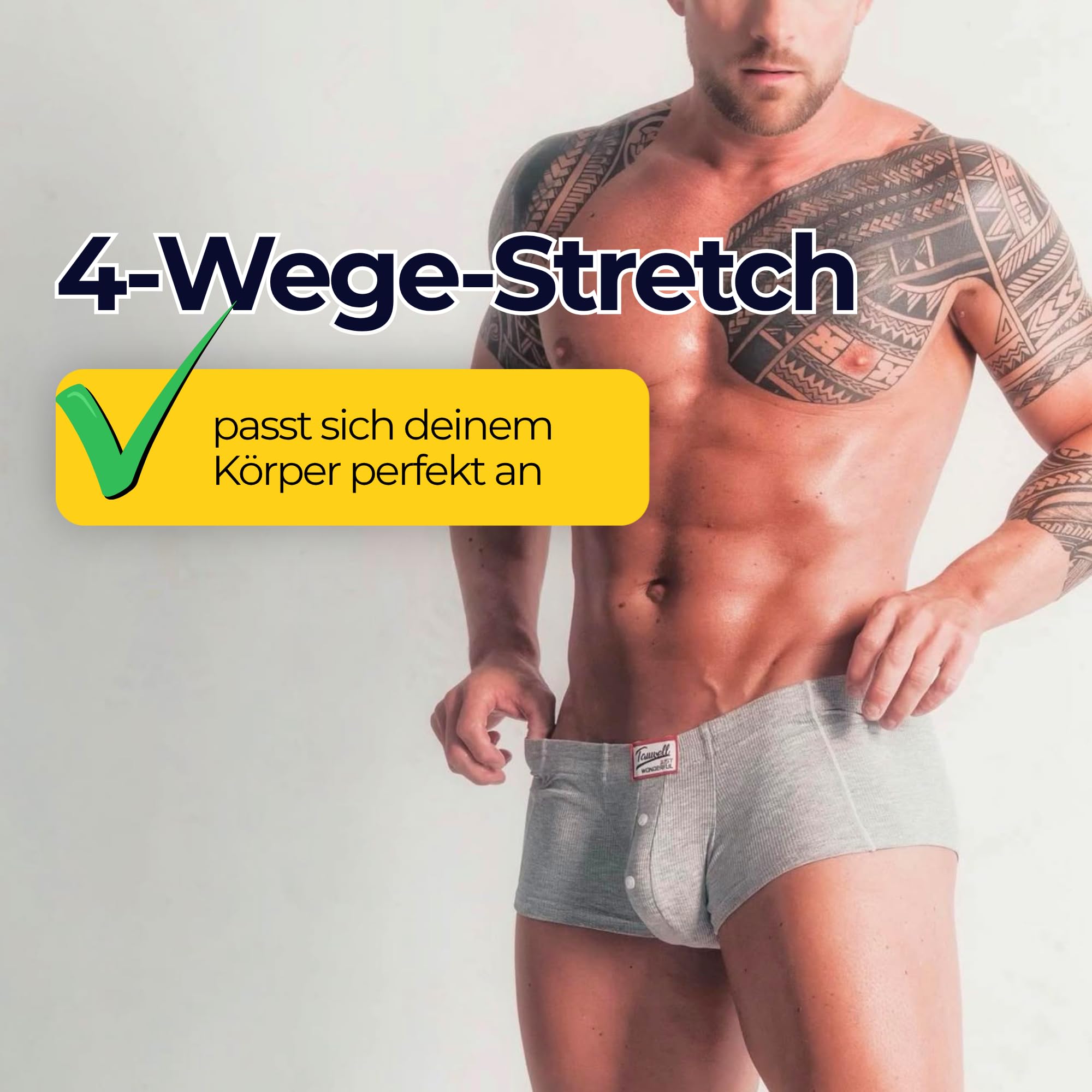 Boxer sexy da uomo, stile retrò, in morbida viscosa – Boxer erotici da uomo
