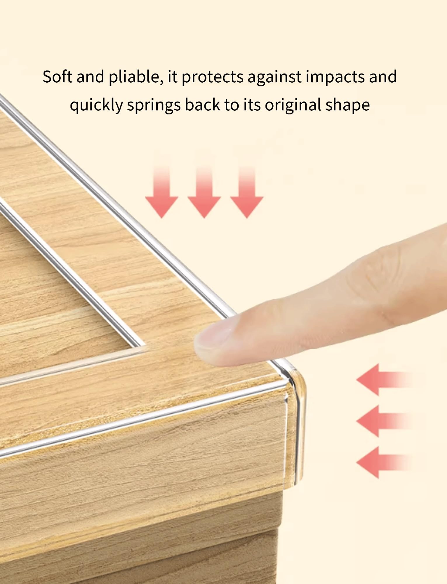 Cinta antideslizante transparente para peldaños de escaleras, cinta autoadhesiva antideslizante para peldaños de interior, agarre de PVC suave para madera (10 x 200 cm)