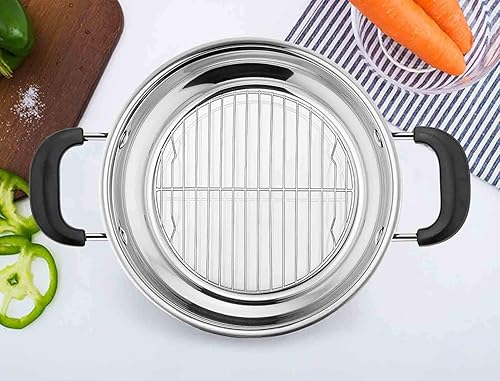 Miniatura 7 de TeamFar Juego de 2 estantes redondos de enfriamiento de 7½ pulgadas para hornear al vapor, acero inoxidable, saludable y apto para lavavajillas