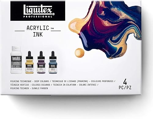Miniatura 10 de Liquitex Tinta acrílica profesional 1 onza 10fl oz técnica de vertido colores primarios juego de 4