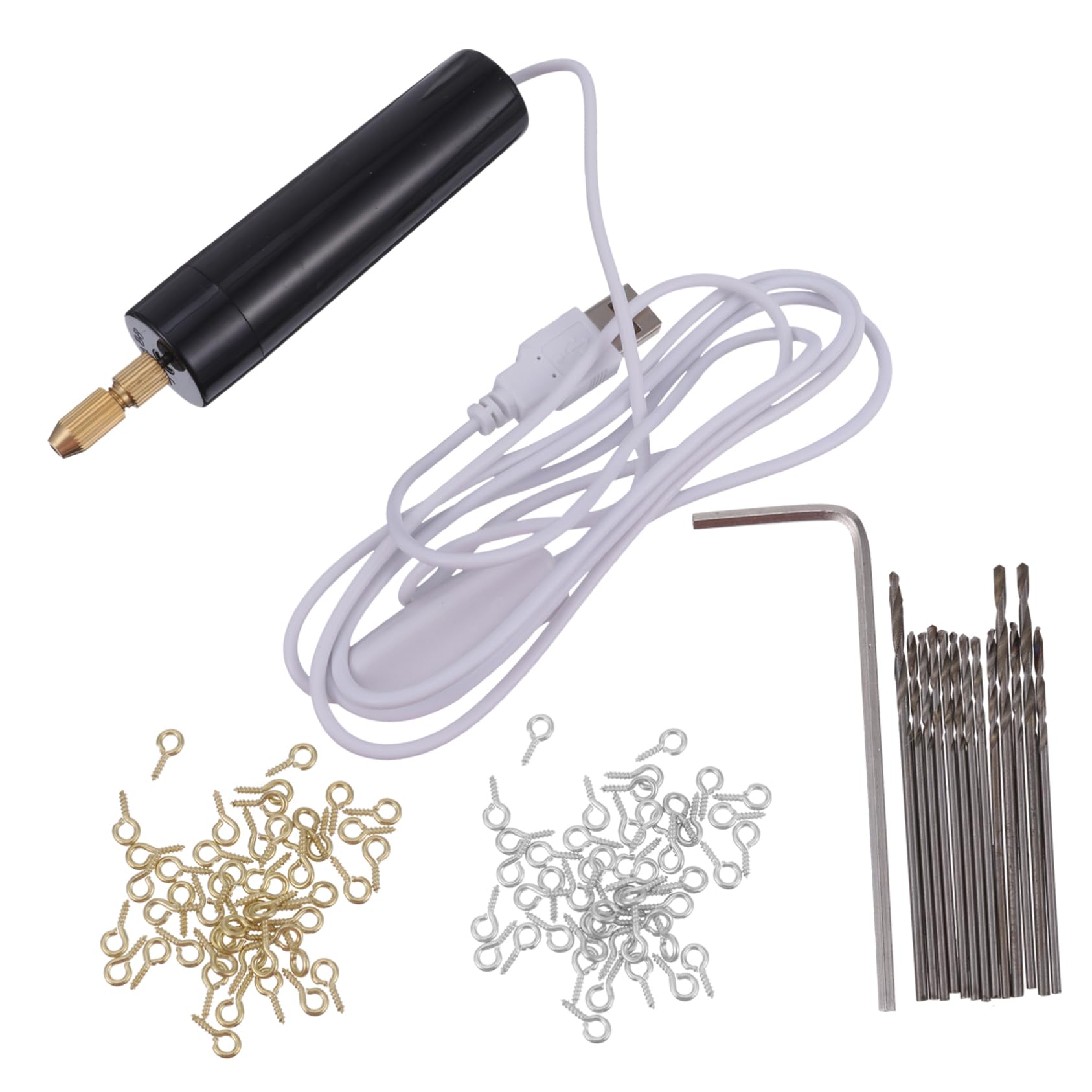 HOMSFOU 345pezzi Mini Trapano Elettrico Cordless Per Incisione e Lavori Di Finitura Completo Con Accessori Per Usb Ricaricabile Leggero e Versatile Per Hobby e Fai Te