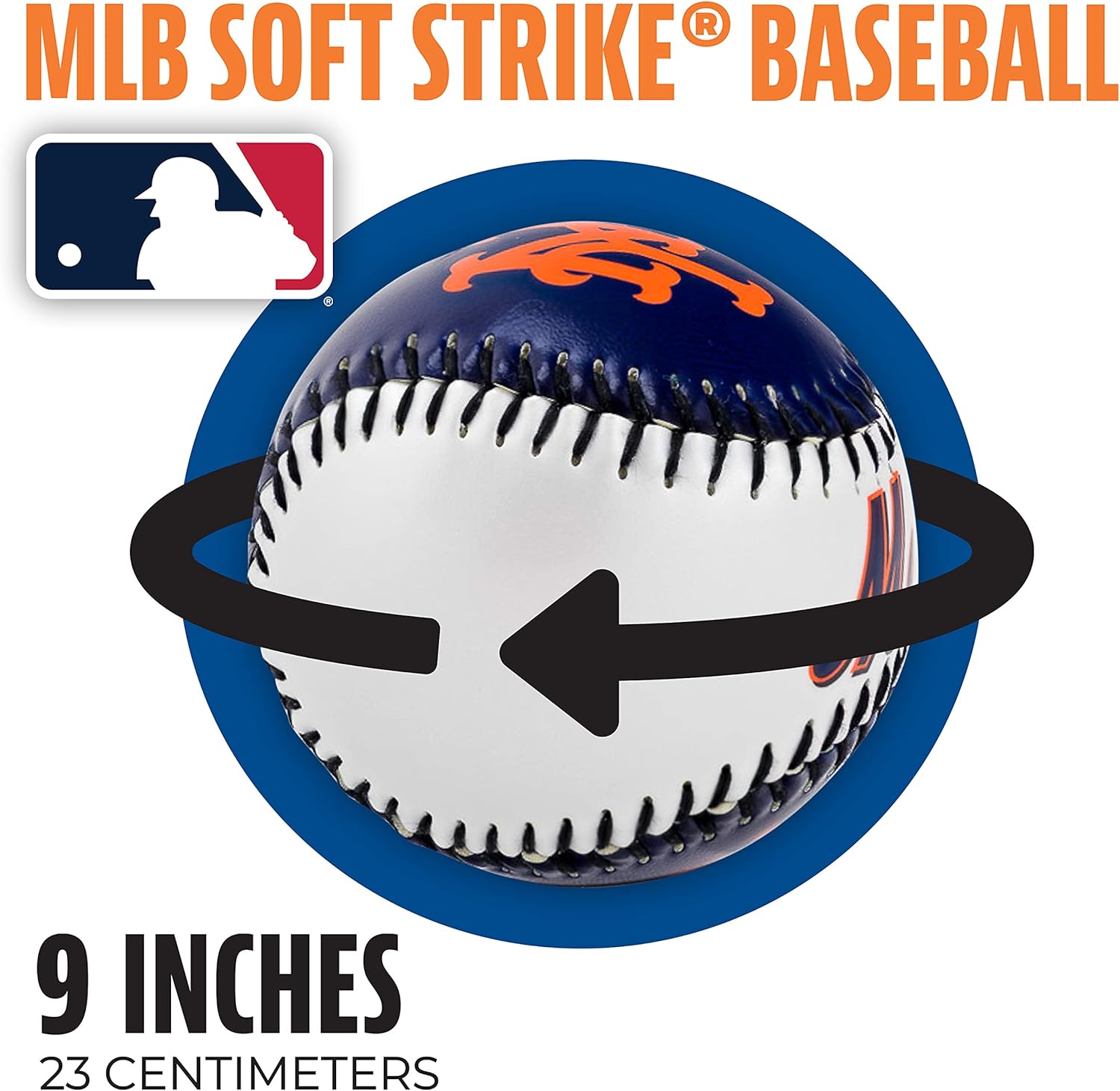 Franklin Sports New York Mets MLB Team Baseball - MLB Team Logo Soft Baseballs - Toy Baseball for Kids - Great Decoration for Desks and Office : Sports Award Certificates : Sports & Outdoors