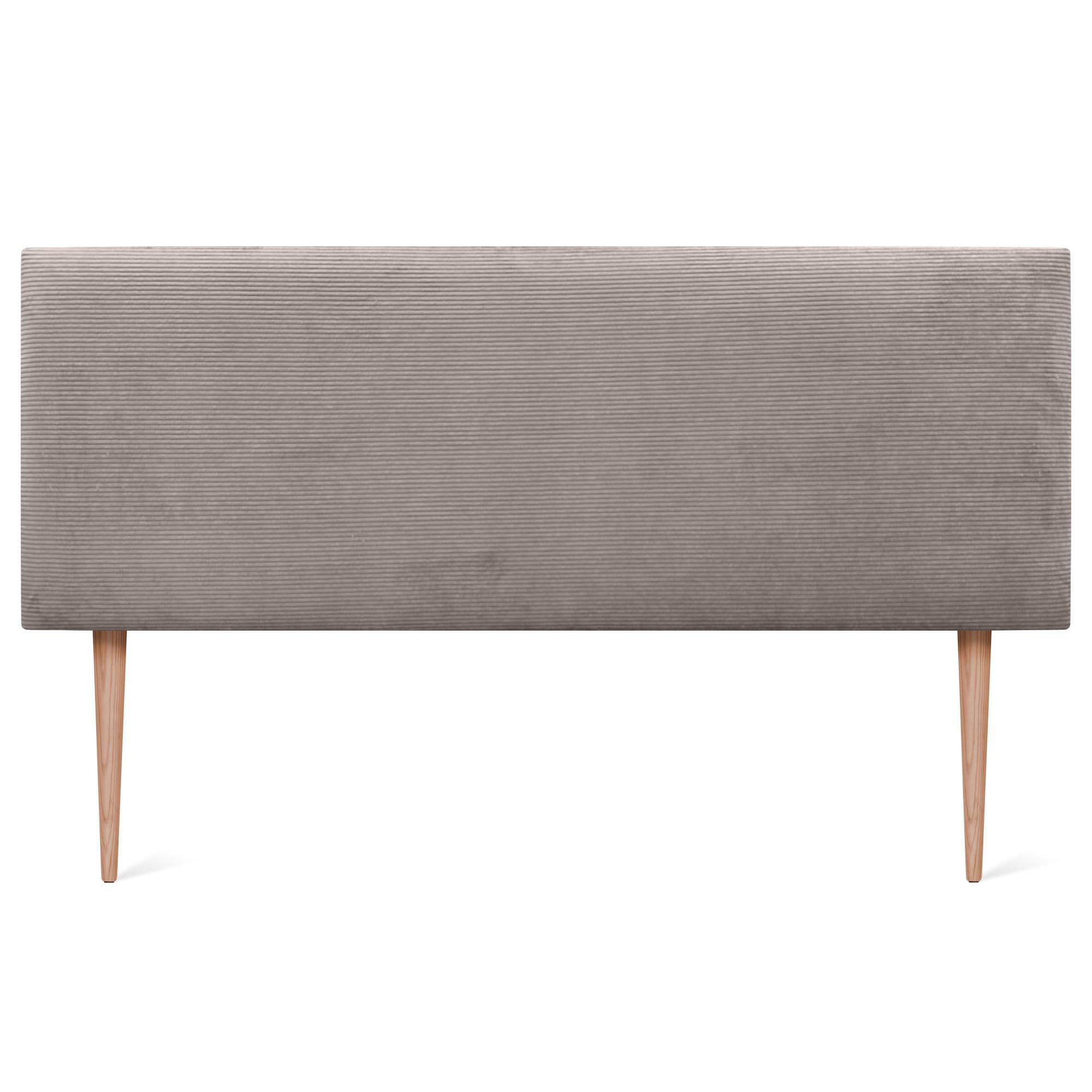 DHOME Kopfteil aus einfarbigem Cord mit Beinen hohe Qualität modernes gepolstertes Kopfteil Luxus-Bett gepolstertes Schlafzimmer (Braun, 150 cm)