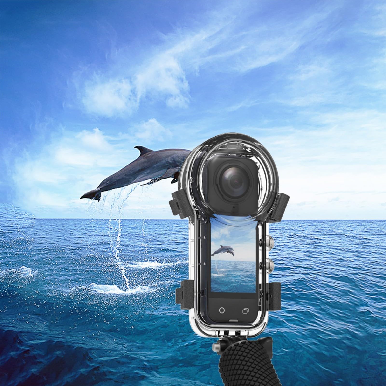 Carcasa invisible de buceo para cámara, protector invisible, impermeable, resistente al agua, 50 m, carcasa de cámara de buceo