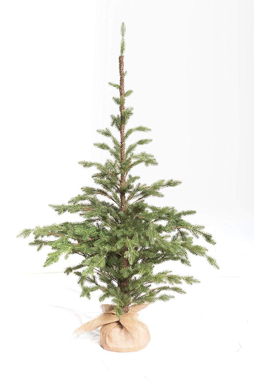 XONE Pinetto PE Effetto Real Touch 90cm | Mini Albero di Natale Artificiale con Base in Juta