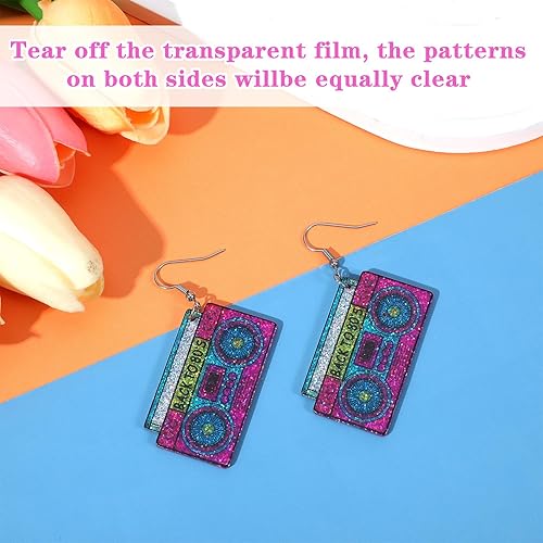 Miniatura 5 de Aretes de neón de los años 80 para mujer, aretes retro de los años 90, accesorios de los años 80 para mujeres, trajes de los años 90, decoraciones