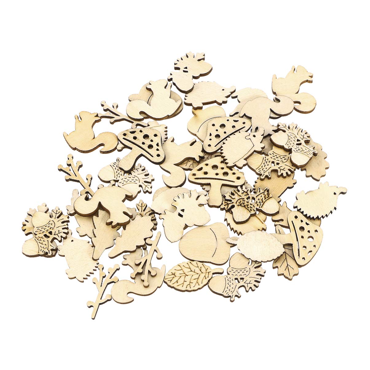 NUOBESTY 100pcs Unfinished Wood Round Balls Round Wooden...