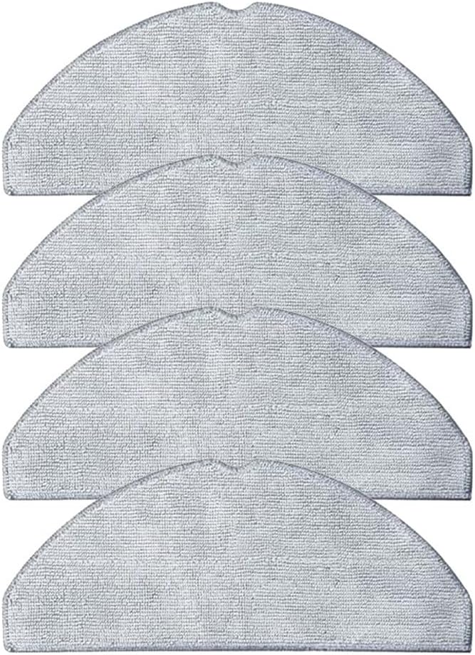 Microfiber Mop Cloth Replacement Kit For Roborock S20 (D106), 3C (C103), E10, And 3C Plus (B112) 4 Pack Or 10 Pack(4 Pack)
