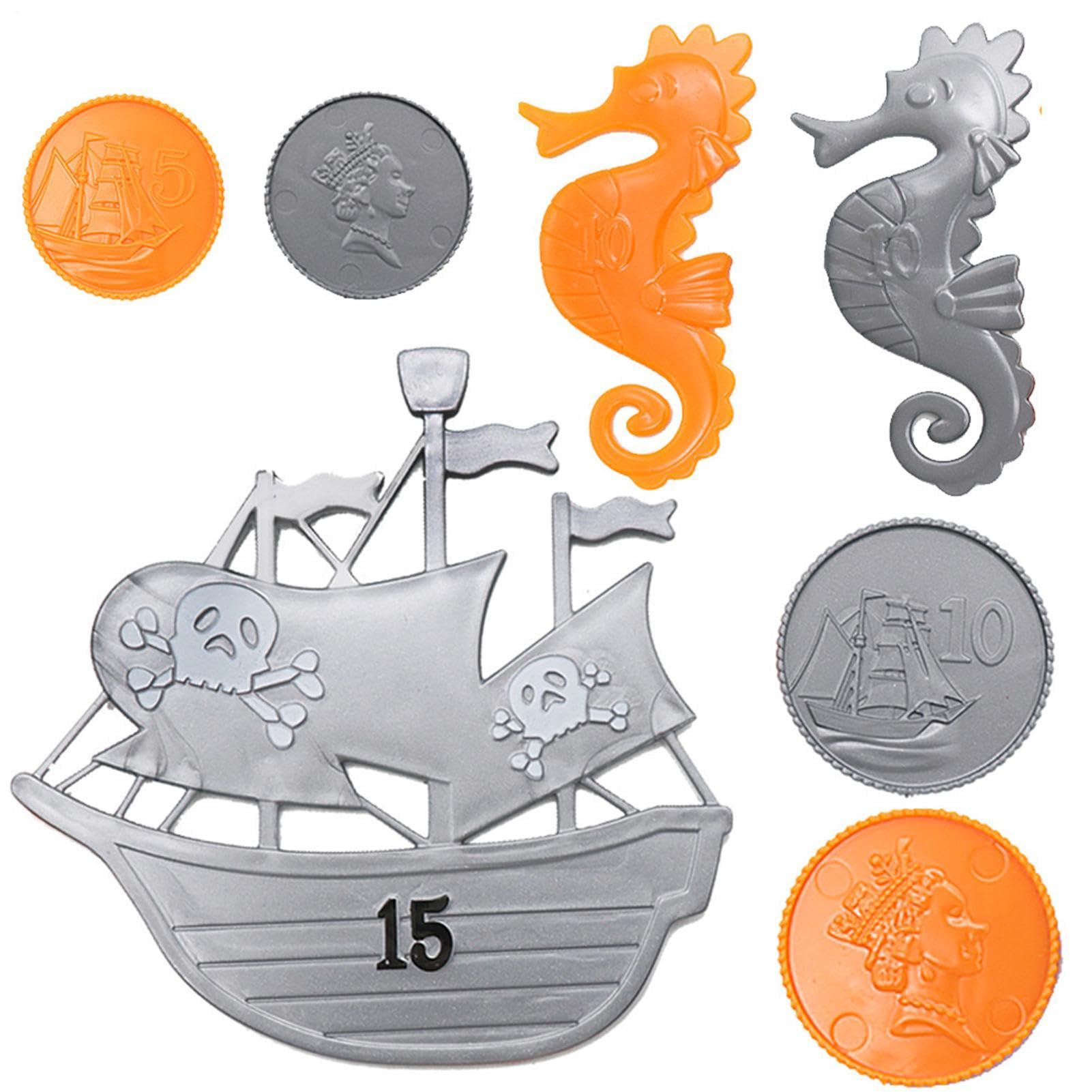 Juguetes De Buceo Infantiles 34 Piezas Juego De Tesoro Submarino Hundido | Juguetes Hundibles Para Piscina Para edades 3-12 años, niñas, adolescentes, playa, lago, estanque y baño de verano