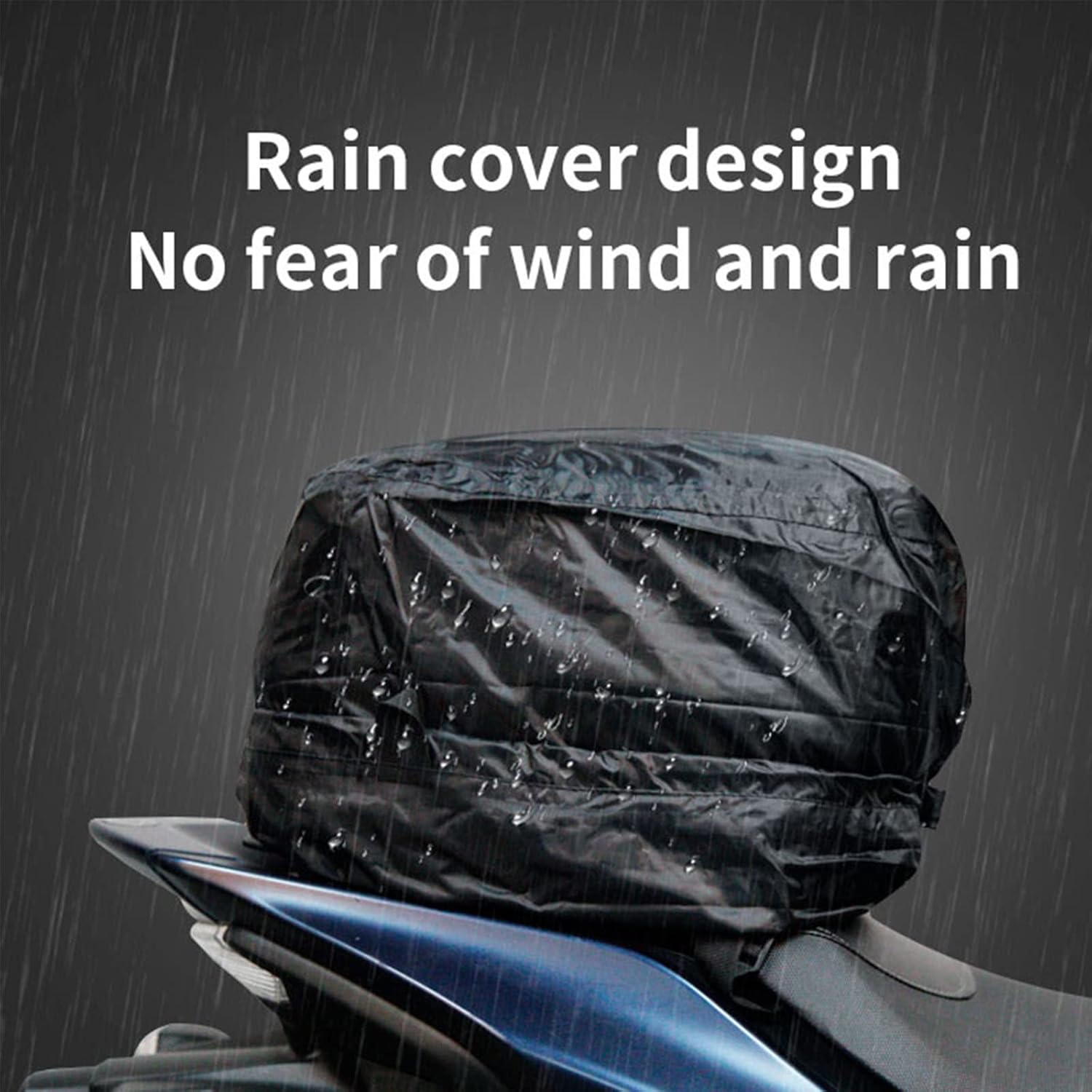 Expandable Motorcycle Tail Bag Riding Waterproof Backpack High Capacity Motorbike Racing Back Seat Storage Tank Bag Box