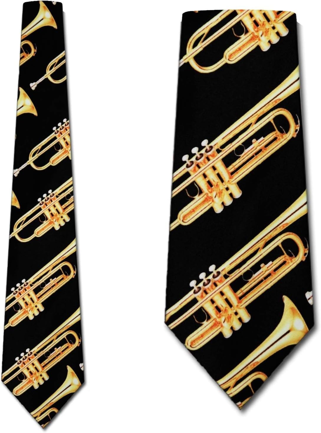 Three Rooker Trumpets Tie Mens Trumpet Neckties