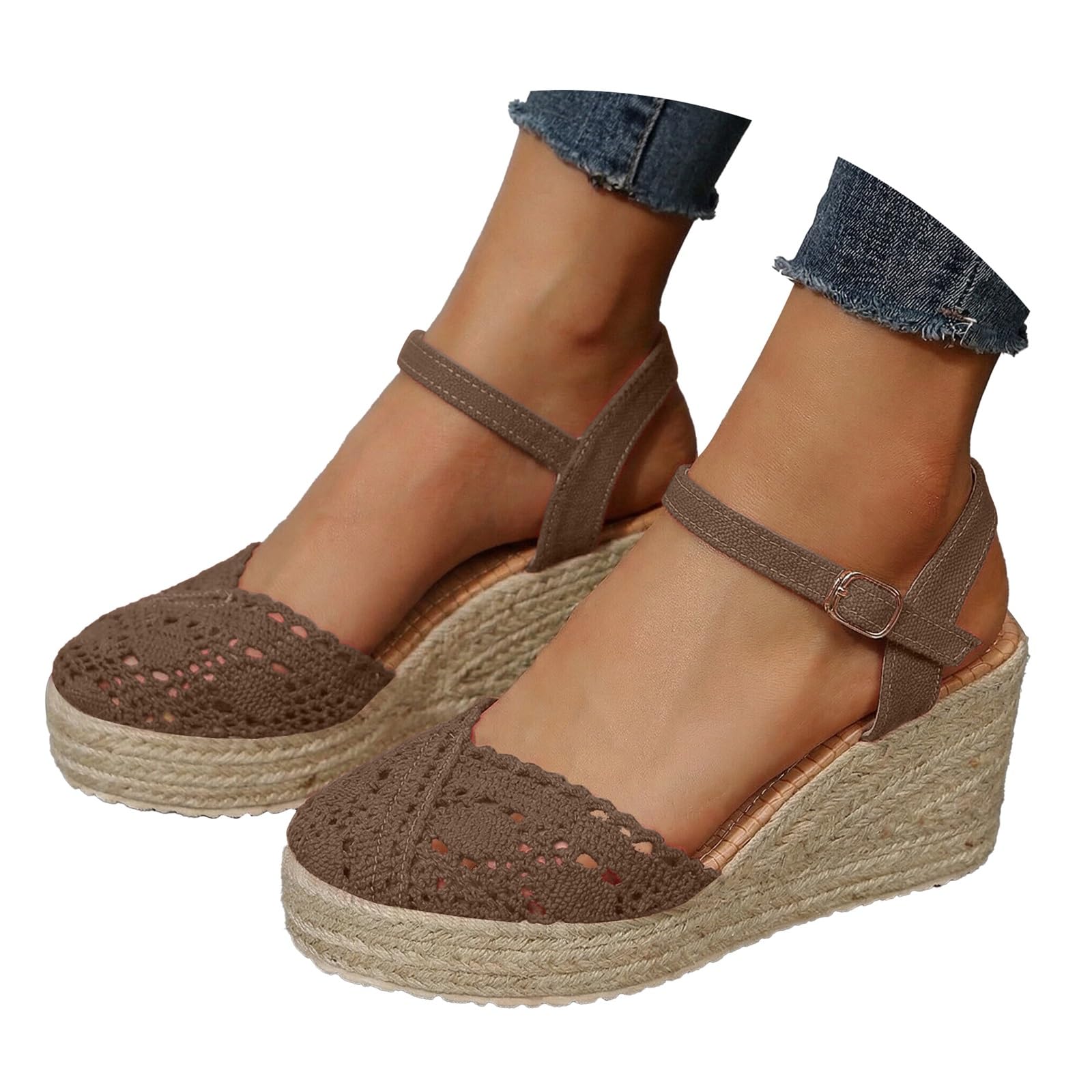 Sandalias romanas planas informales con escote lateral y hebilla para mujer, sandalias de verano de moda para mujer, zapatos plateados con purpurina