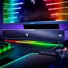 Razer Leviathan V2 - مكبر صوت لألعاب الكمبيوتر مع مضخم صوت (مكبر صوت متعدد السائقين للكمبيوتر ومضخم صوت، صوت مكاني THX، بلوتوث 5.2، كروما RGB، عامل شكل مدمج) أسود