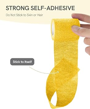 FriCARE Self Adhesive Bandage Wrap, Medical Tape in First Aid Kit, Fresh
