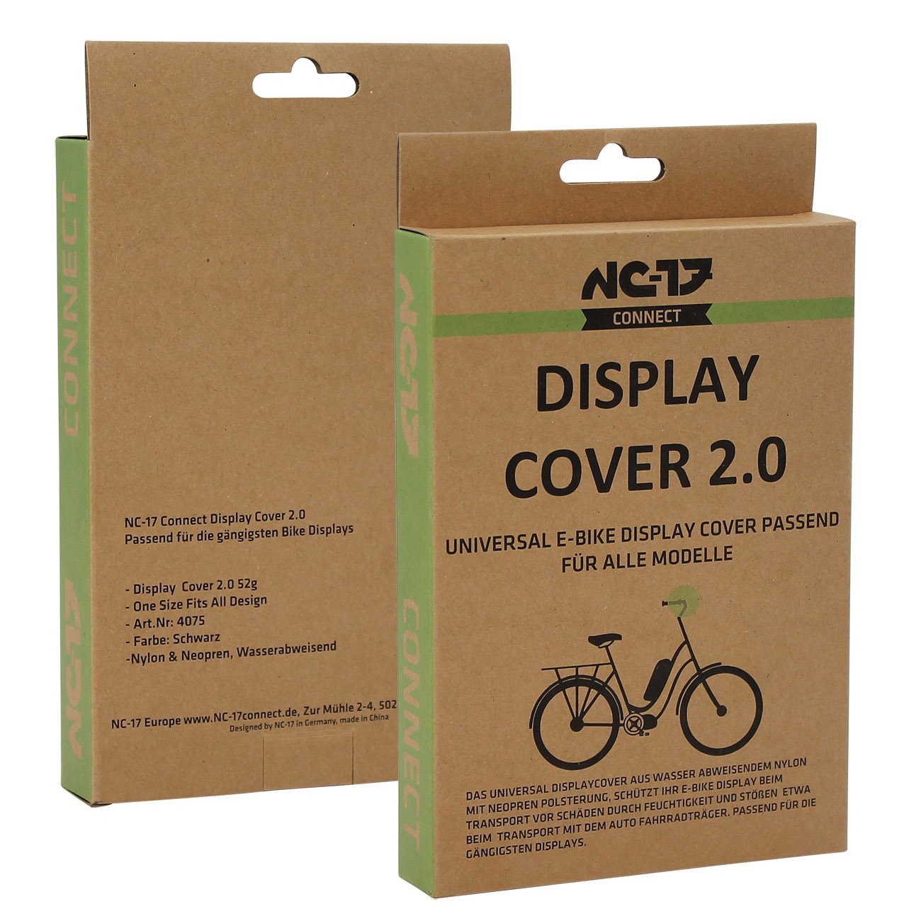 NC-17 Connect pokrowiec ochronny do wyświetlacza roweru elektrycznego / osłona wyświetlacza 2.0 / wodoodporna / Bosch Nyon, Intuvia, Yamaha, Brose, Shimano i innych / czarny / jeden rozmiar / 4075