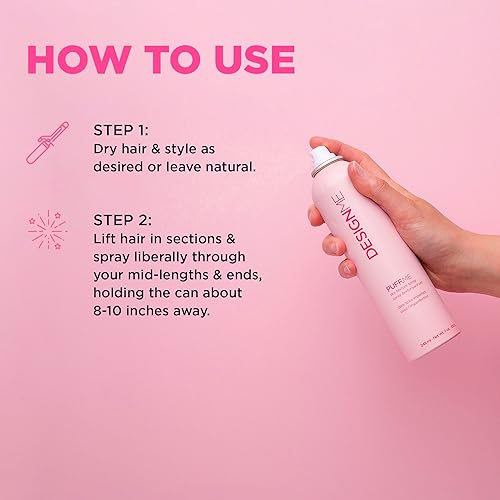 Miniatura 4 de DESIGNME PUFFME Spray texturizado seco  Spray voluminizador esponjoso para cabello fino  Spray de textura seca