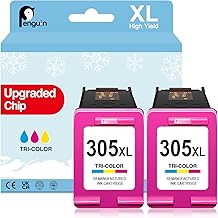Penguin 305 XL Colour for HP Deskjet 2810e Ink Cartridges Compatible with 2820e 2800e 2710e 2720e 2722e 4130e Envy 6032e 6020e 6022e Envy Pro 6430 6420 305XL 305 Printer Ink Replacement twinpack