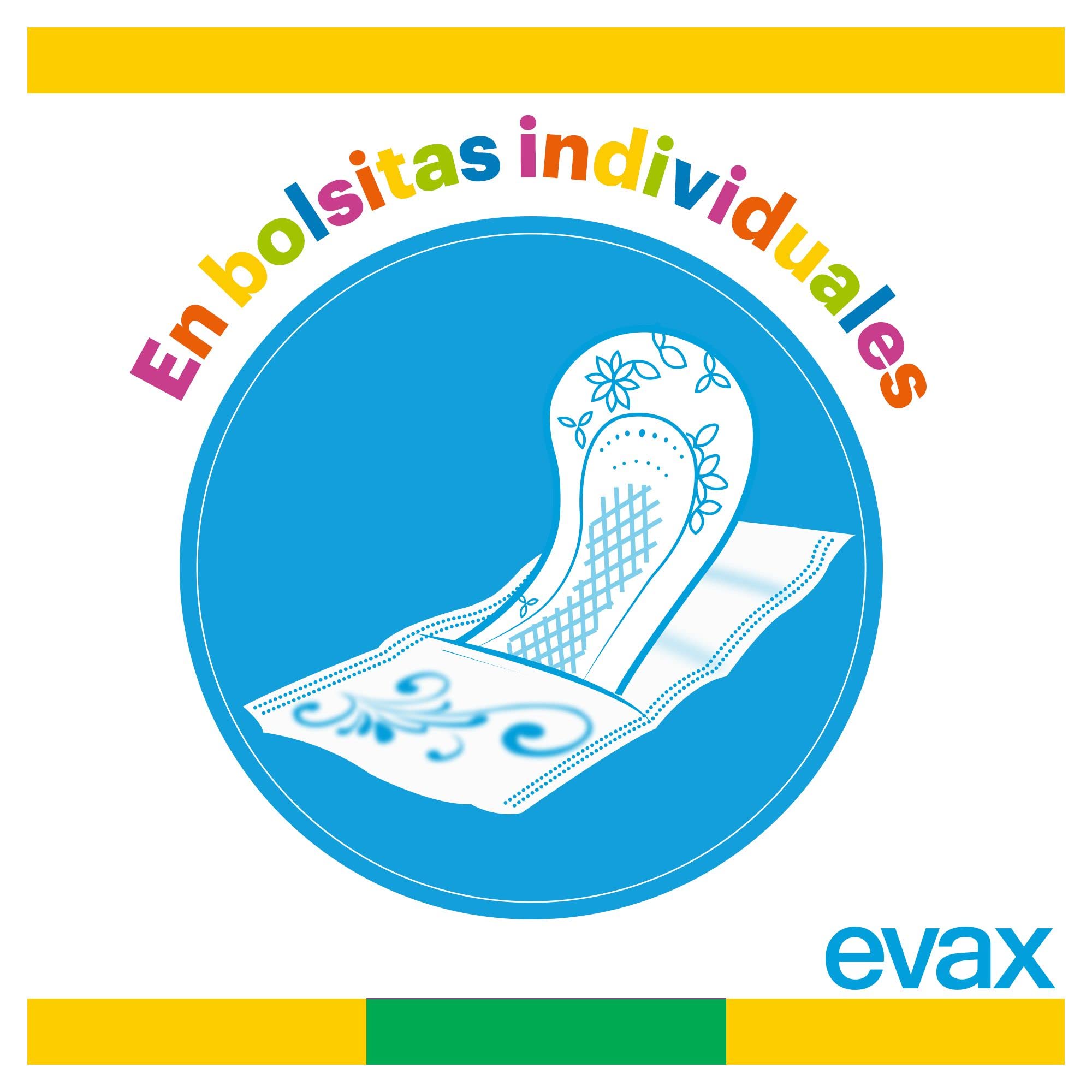 Evax Salvaslip Normal en Bolsitas Con Aroma, 400 unidades, Sistema No Olor, Frescura Y Protección