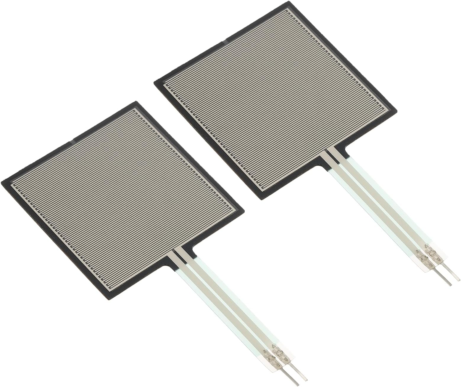 MECCANIXITY Thin Film Pressure Sensor, 120g-10kg Force Sensing Resistor, FSR406-LT Stress Test Sensor Pad, 40 x 40mm / 1.57 x 1.57in, High Accuracy for Industrial Precise Instruments, 2 Pcs